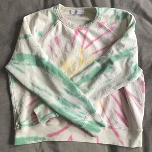 Daydreamer clothing tie-dye cropped sweatshirt